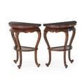 Pair of chinese hongmu console tables