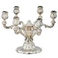 Hanau silver candelabra