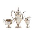William b durgin co sterling silver coffee set