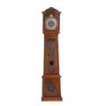 Continental neoclassical walnut tall case clock