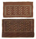 Two Turkoman bag faces early 20th c