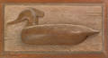 Carved duck wall plaque