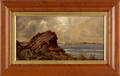 Pair of English oil on canvas coastal scenes