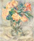 NATALIA SERGEEVNA GONCHAROVA RUSSIAN 18811962 Still Life of Flowers in a Vase