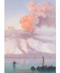 GIOACCHINO LA PIRA ITALIAN 18391870 View of Naples Bay after the Eruption