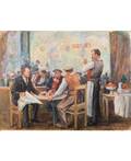 AMSCHEI MARKOVICH NURENBERG RUSSIAN 18871979 Lenin at a Workers Cafe