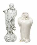 A PAIR OF BLANCDECHINE FIGURES OF DAMO