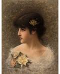 EMILE EISMANSEMENOWSKY POLISHFRENCH 18571911 Portrait of a Young Beauty