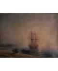 ATTRIBUTED TO IVAN KONSTANTINOVICH AIVAZOVSKY RUSSIAN 18171900 Ship at Sea