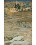 ARNOLD BORISOVICH LAKHOVSKY RUSSIAN 18801937 View of Jerusalem