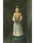 STEFAN CALTIA ROMANIAN B1942 Figurine of a Man with a Tray