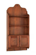 Hanging walnut wall cabinet