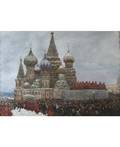 VLADIMIR NIKOLAEVICH ARALOV RUSSIAN 18931972 Strelcy in front of St Basils Cathedral Red Square