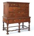 Pennsylvania William  Mary walnut high chest in two parts ca 1730