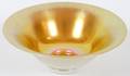 STEUBEN GOLD AURENE GLASS CENTERPIECE BOWL