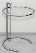 AFTER EILEEN GRAY CHROME  GLASS END TABLE