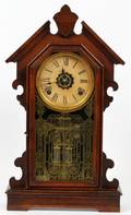 ANSONIA WALNUT MANTEL CLOCK C 1880