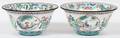 CHINESE PAINTED ENAMEL BOWLS PAIR