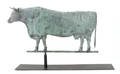 Full bodied copper bull weathervane 19th c
