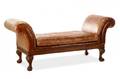 Ralph Lauren Home Brown Leather Window Bench