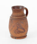 Western Pennsylvania tanware pitcher 19th c