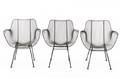 Three Russell Woodard Sculptura Armchairs
