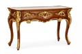 Louis XV Style Walnut and Giltwood Vitrine Table