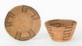 Two Pima coiled basketry bowls early 20th c