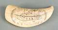 Commemorative scrimshaw whales tooth 20th c
