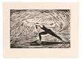 William Tolliver Dancer Woodblock Print 1992
