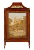 French Louis XVI Silk Embroidered Fire Screen