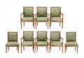 Eight Louis XV Style Neoclassical Dining Chairs