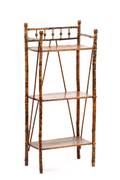Aesthetic Movement Tortoiseshell Bamboo Bookshelf