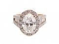 Stunning 3 Carat Oval Brilliant Cut Diamond Ring