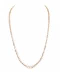 Ladies 14k Yellow Gold  Diamond Tennis Necklace
