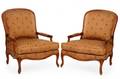 Pair Drexel Heritage Upholstered Armchairs