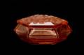 Hoffman Pink Glass Hexagonal Dresser Box