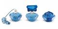 Lapis Glass Dressing Table Set Hoffman  Schlevogt