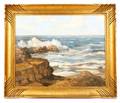 Charles E Buckler Rocky Shore Oil on Canvas