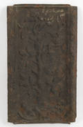 Cast iron stove plate 18th c