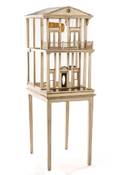 Greek Revival Mansion Birdcage on Stand