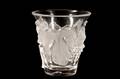 Lalique Crystal Samur Vase Grape Leaf Motif