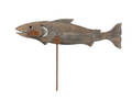 Wood cod fish weathervane