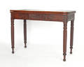 Sheraton mahogany card table