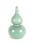 Chinese celadon glaze porcelain double gourd vase