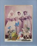 JANE FONDA 9 TO 5 ANIMATION CEL AND SNOW WHITE BOOK