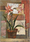 Oil on board still life