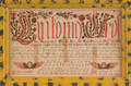 Pennsylvania ink and watercolor fraktur vorschrift