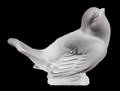 A Lalique Molded and Frosted Glass Bird Figurine
