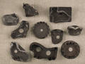 Ten tin cookie cutters 19th20th c